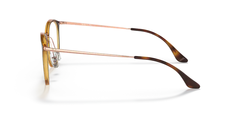 Ray - Ban Donna RX7140 5687 Montature da vista Iniettato Marrone Trasparente Pantos Normale miniatura 3