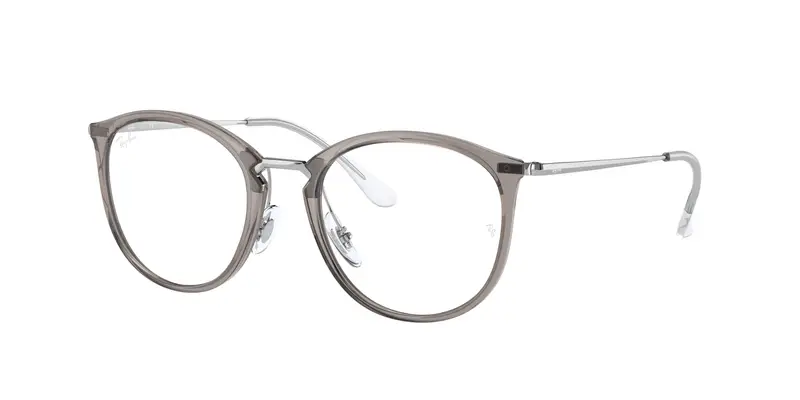 Ray - Ban Donna RX7140  8125 Montature da vista Iniettato Grigio Trasparente Pantos Normale