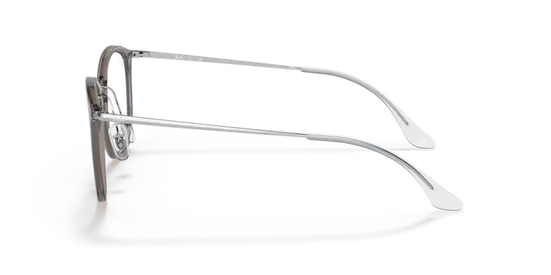 Ray - Ban Donna RX7140 8125 Montature da vista Iniettato Grigio Trasparente Pantos Normale miniatura 3