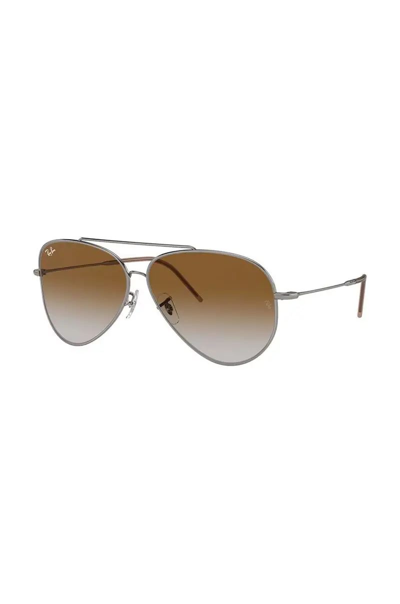 occhiali da sole AVIATOR REVERSE colore argento 0RBR0101S miniatura 2