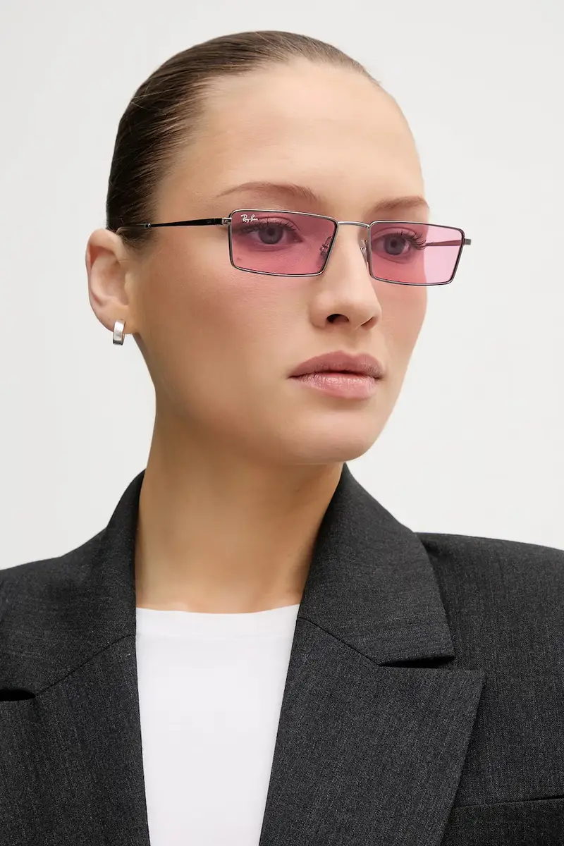 occhiali da sole colore argento 0RB3741 Rosa miniatura 3