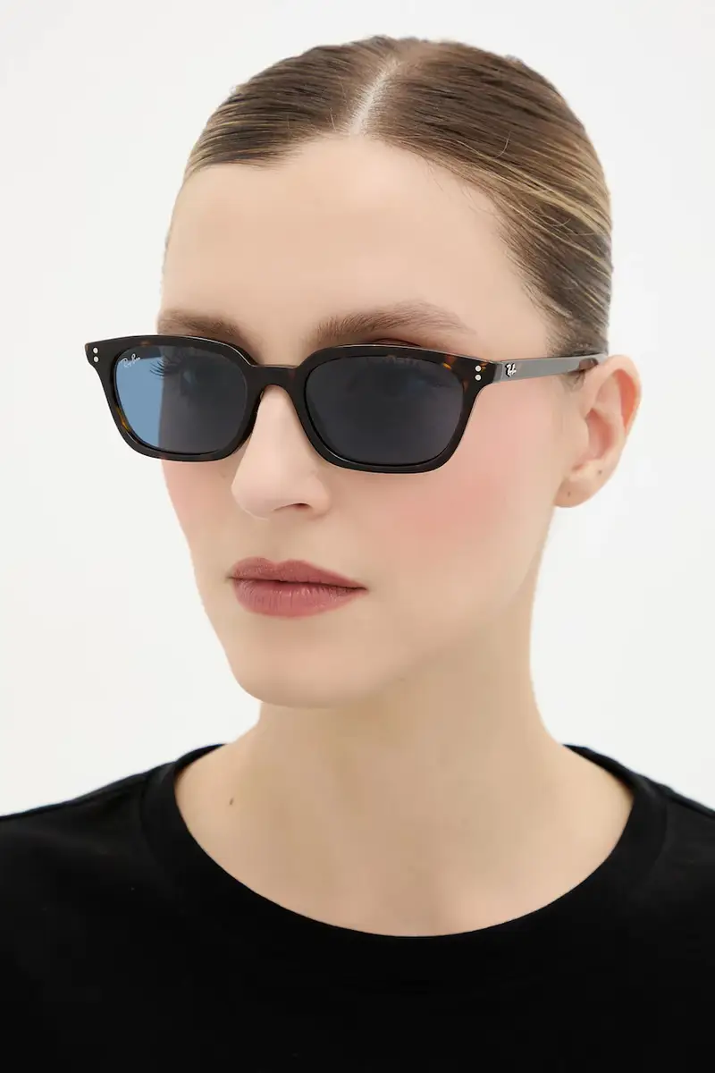 occhiali da sole colore blu 0RB4456 Marrone miniatura 3