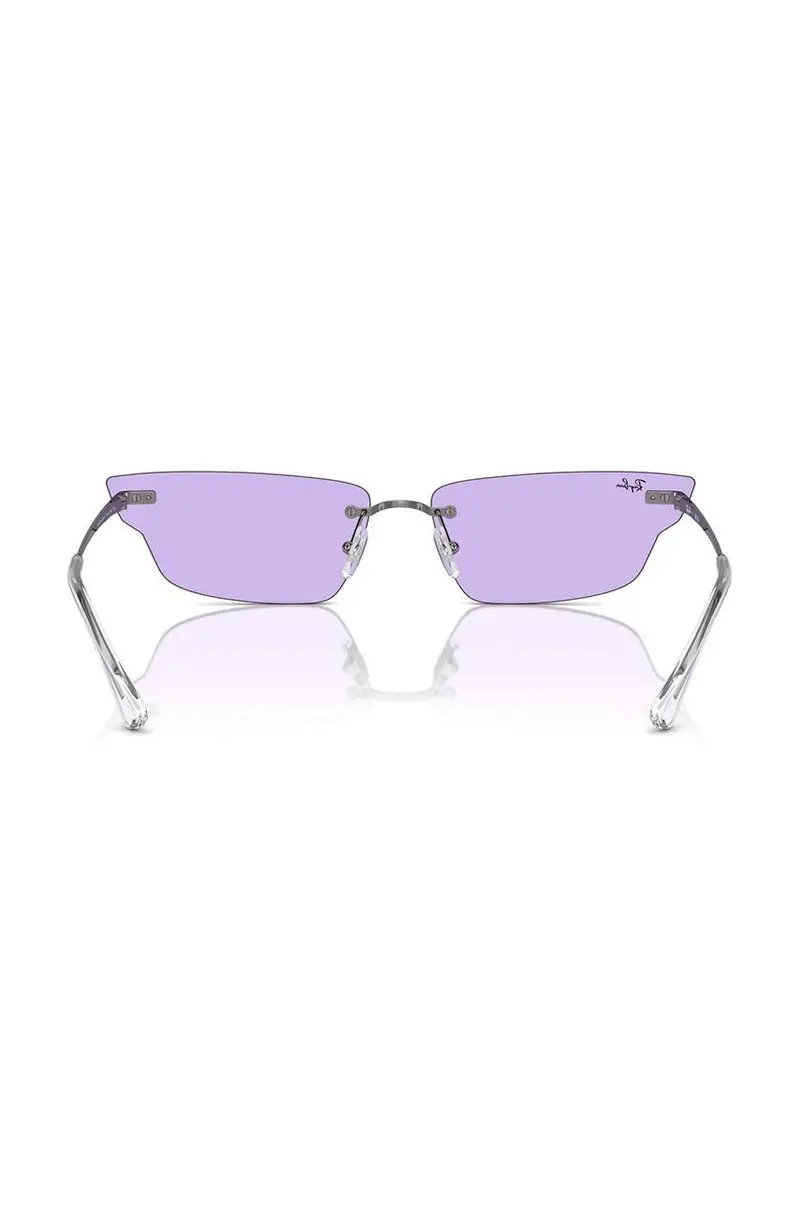 occhiali da sole colore nero Violetto miniatura 5