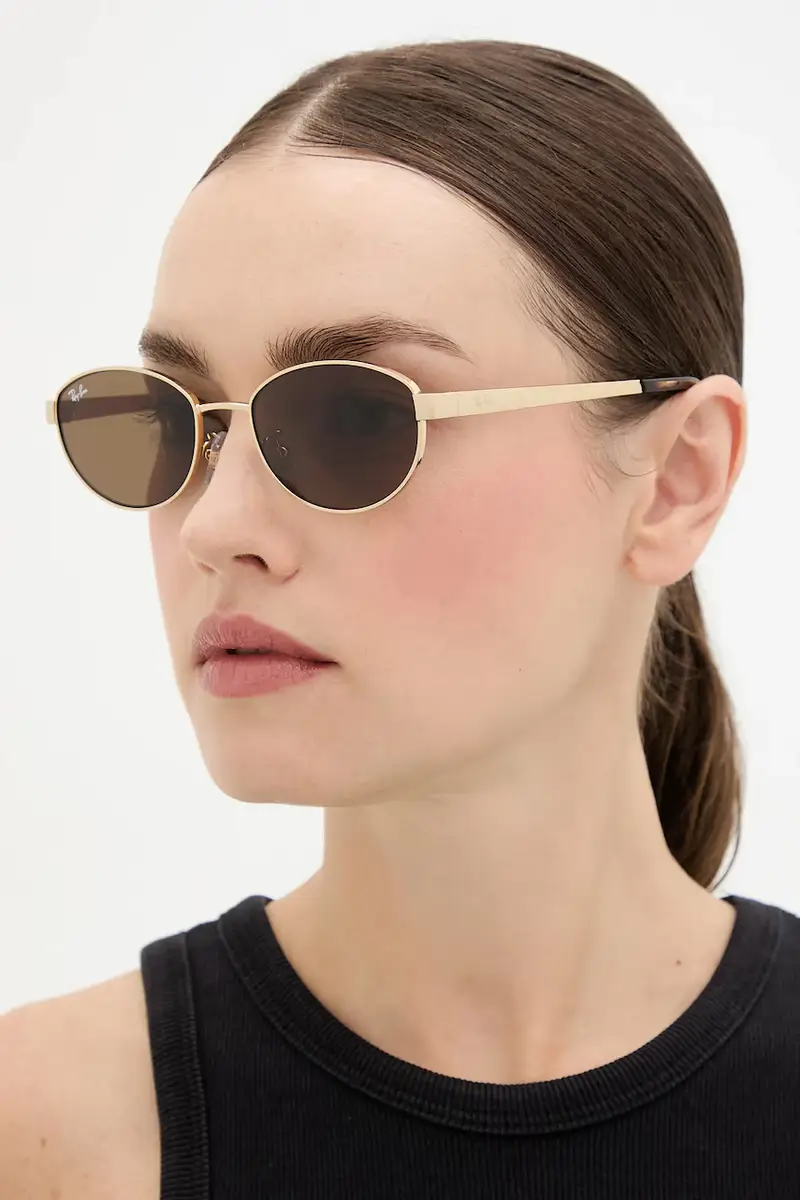 occhiali da sole colore oro 0RB3774D miniatura 3