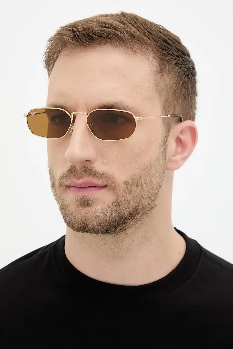 occhiali da sole colore oro 0RB3947 miniatura 2