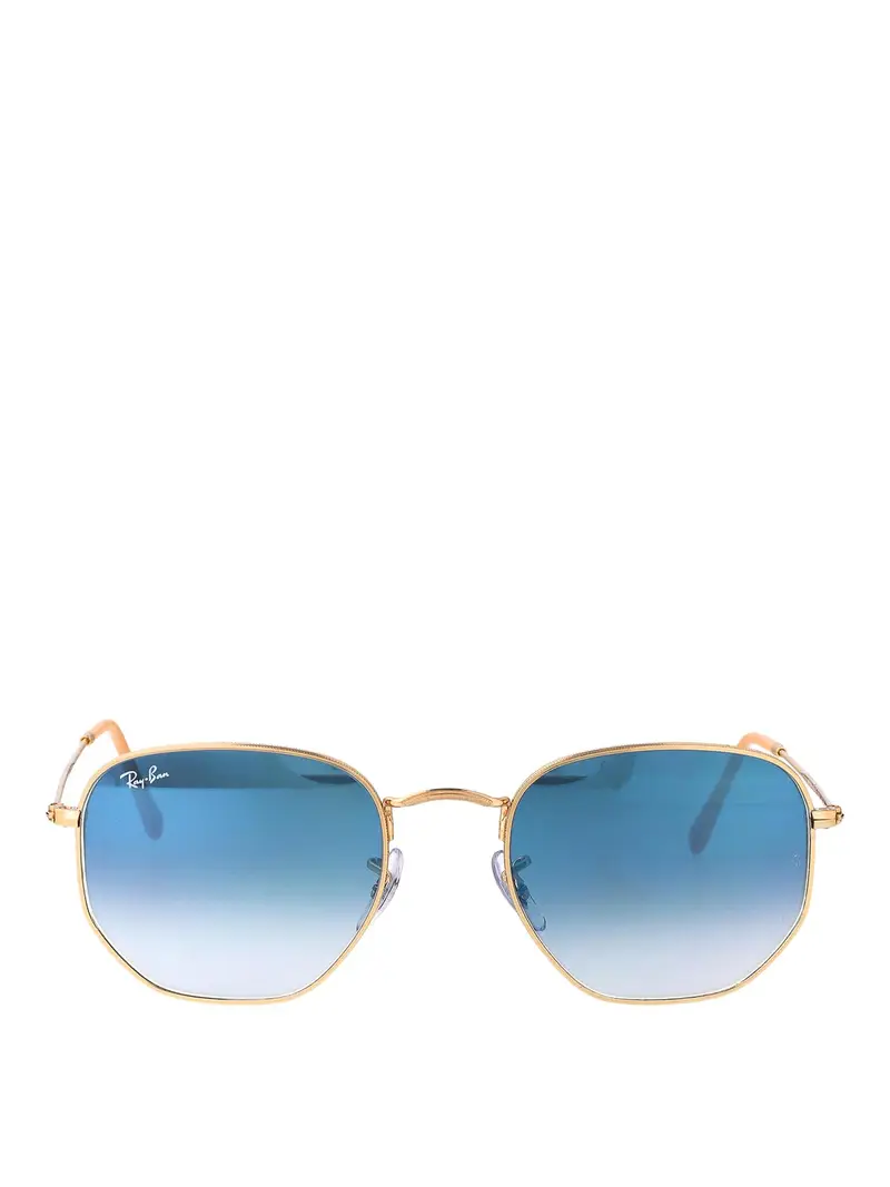 Occhiali da sole esagonale Oro