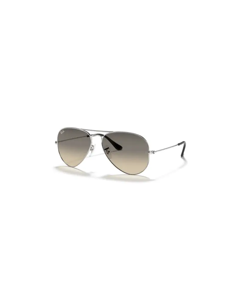 Occhiali da sole RAYBAN AVIATOR LARGE METAL RB3025 003/32 Silver Clear Gradient Grey 55