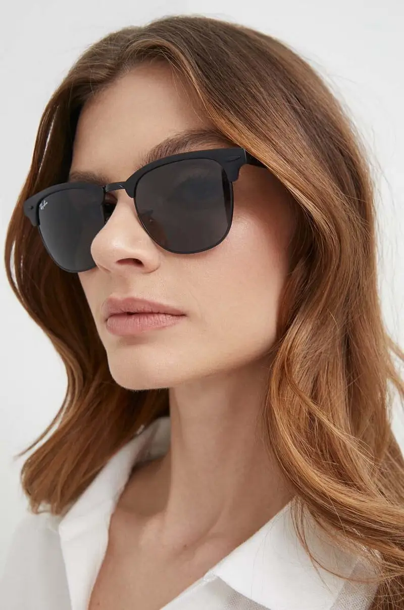 occhiali da vista Shiny Black Top Matte Clubmaster Nero