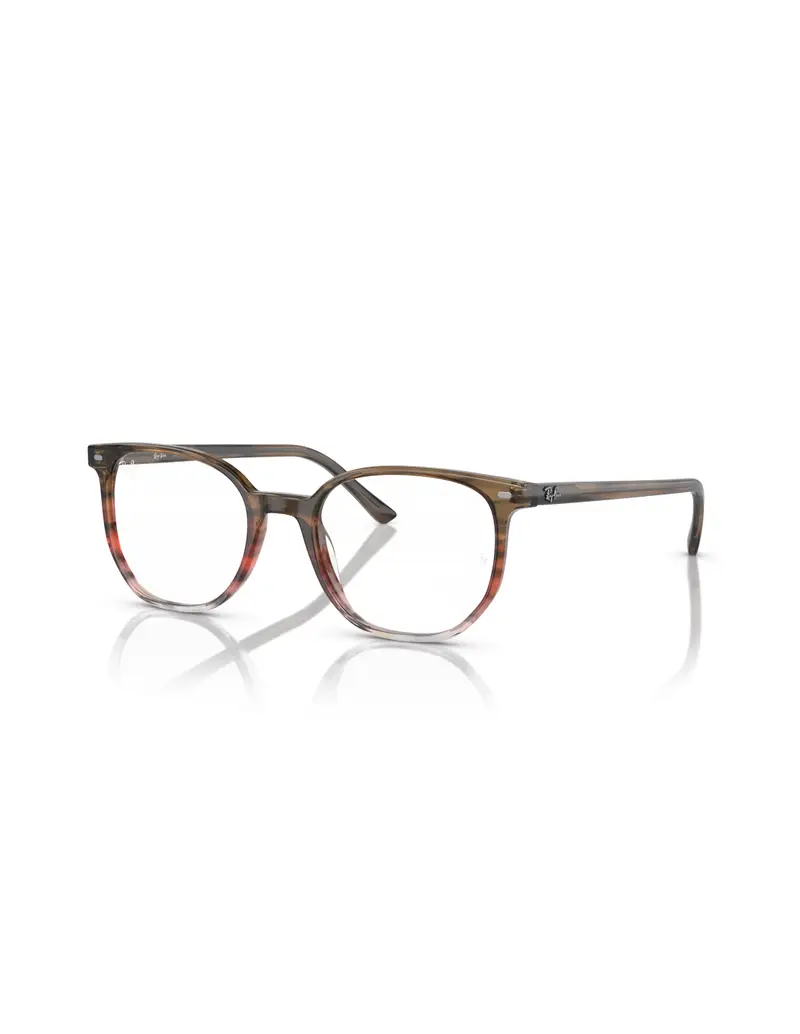 Occhiali montatura vista Ray-Ban Elliot RX5397 8251 Striped Brown Gradient Red 48