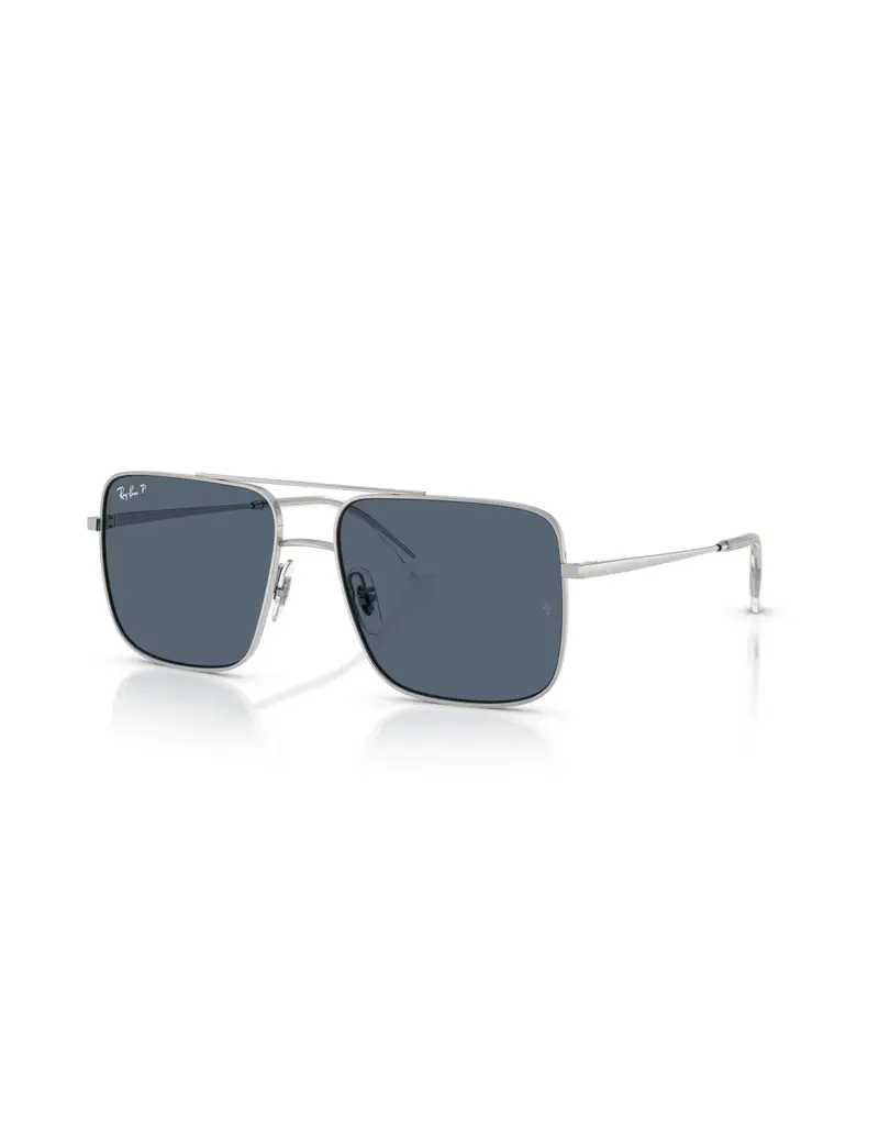 Occhiali sole Ray Ban Ari RB3758 003/2V 56 Silver Blue Polarized