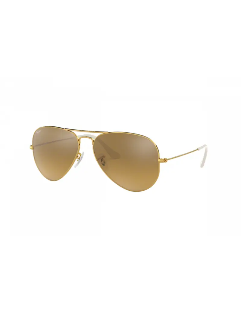 Occhiali sole RAY-BAN Aviator Large Metal RB3025 001/3K 62 Gold Brow gradient Silver Mirror