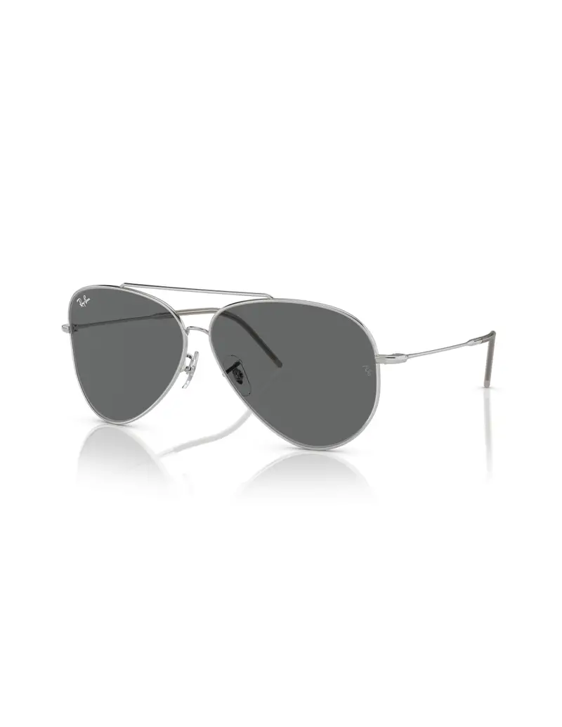 Occhiali sole Ray Ban Aviator Reverse RBR0101S 003/GR 59 Silver Dark Grey