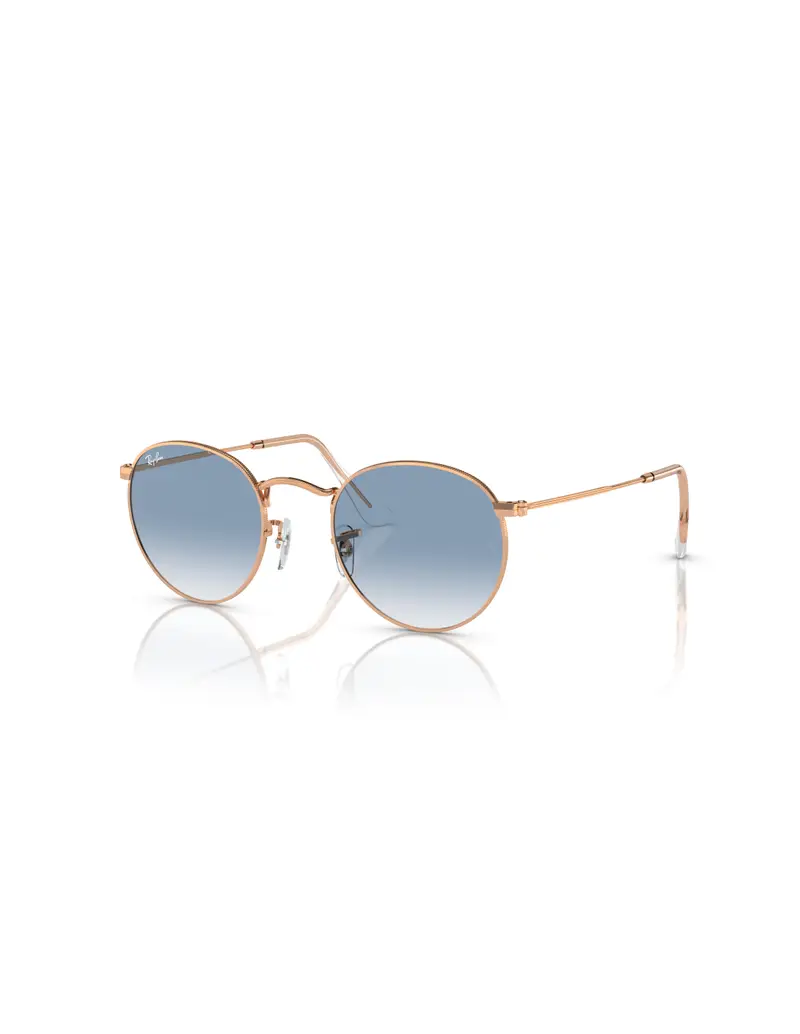 Occhiali sole RAY-BAN Round Metal RB3447 92023F 50 Rosegold Blue