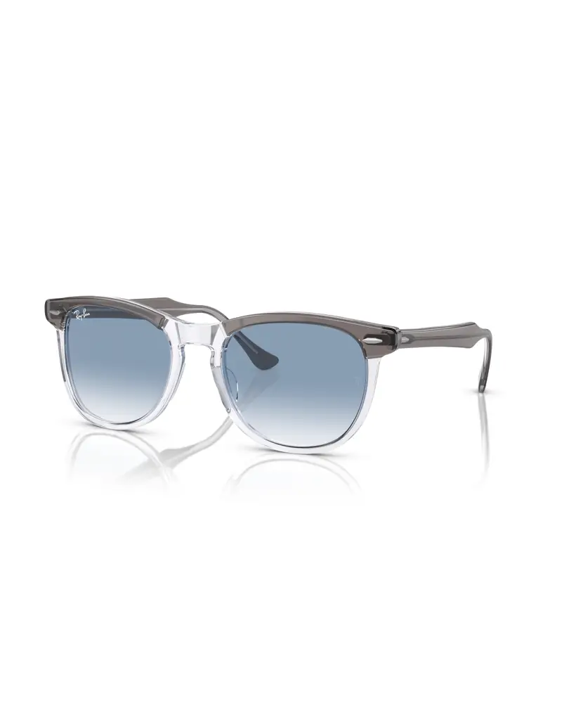 Occhiali sole RAYBAN Eagleeye RB2398 13553F Grey on trasparent Clear Gradient Blue 53