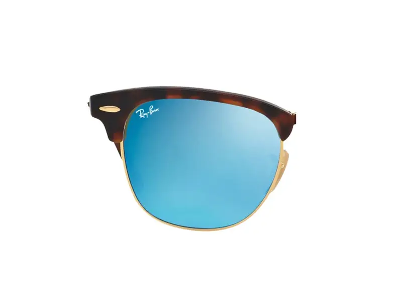 Ray - Ban Unisex Coppia di Lenti di ricambio Ray-Ban RB3016 CLUBMASTER Lenti di ricambio Blu Squadrata Normale Specchiato