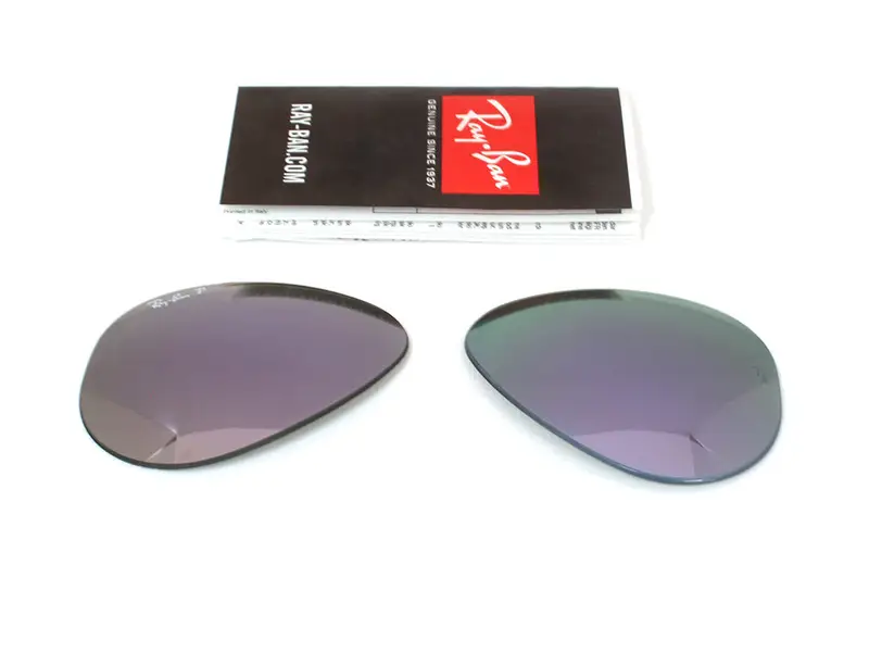 Ray - Ban Unisex Coppia di Lenti di ricambio Ray-Ban RB3025 AVIATOR Lenti di ricambio Metallo Pilot miniatura 2