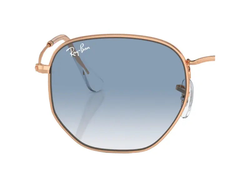 Ray - Ban Unisex Coppia di Lenti di ricambio Ray-Ban RB3548 Hexagonal Lenti di ricambio Metallo  Azzurro Geometrica  Sfumato