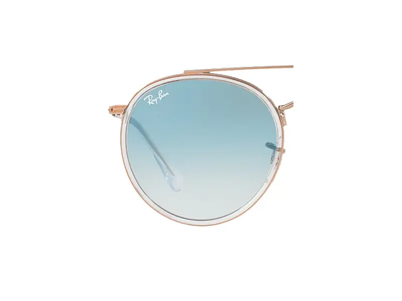 Ray - Ban Unisex Coppia di Lenti di ricambio Ray-Ban RB3647N Lenti di ricambio Metallo Grigio Rotonda Normale miniatura 3