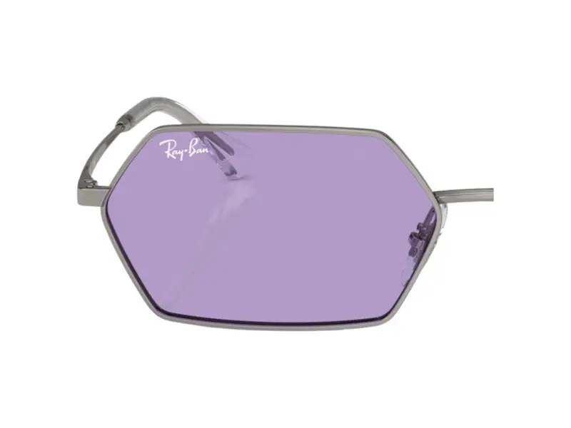 Ray - Ban Unisex Coppia di Lenti di ricambio Ray-Ban RB3728 Yevi Lenti di ricambio Metallo Grigio Geometrica Specchiate miniatura 2