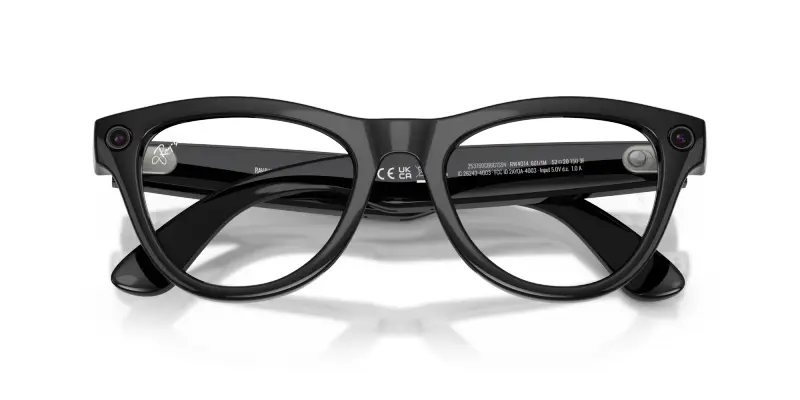 Unisex Meta RW4014 Skyler 601/1M Occhiali da sole Iniettato Nero Trasparente Geometrica Transitions Fotocromatico miniatura 2