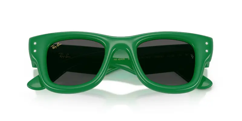 Unisex Ray - Ban A$AP ROCKY RB4940B WAYFARER PUFFER 685987 Occhiali da sole Nylon Verde Squadrata Normale miniatura 2