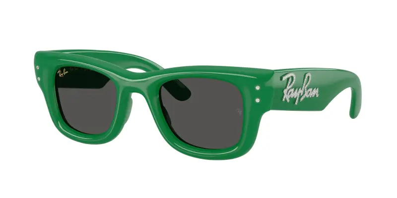 Unisex Ray - Ban A$AP ROCKY RB4940B WAYFARER PUFFER 685987 Occhiali da sole Nylon Verde Squadrata Normale