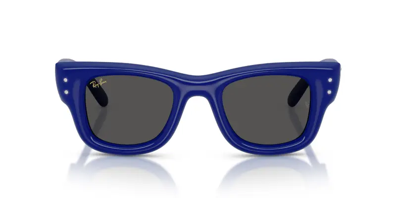 Unisex Ray - Ban A$AP ROCKY RB4940B WAYFARER PUFFER 686087 Occhiali da sole Nylon Blu Squadrata Normale miniatura 3