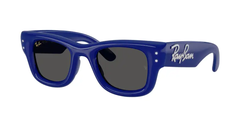 Unisex Ray - Ban A$AP ROCKY RB4940B WAYFARER PUFFER 686087 Occhiali da sole Nylon Blu Squadrata Normale