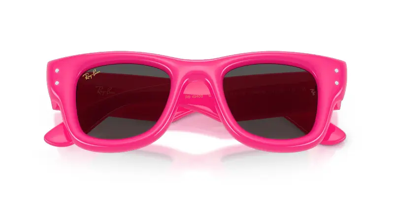 Unisex Ray - Ban A$AP ROCKY RB4940B WAYFARER PUFFER 686287 Occhiali da sole Nylon Rosa Squadrata Normale miniatura 2