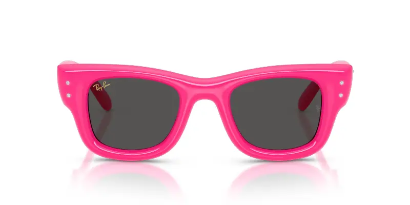 Unisex Ray - Ban A$AP ROCKY RB4940B WAYFARER PUFFER 686287 Occhiali da sole Nylon Rosa Squadrata Normale miniatura 3