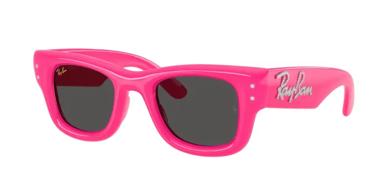 Unisex Ray - Ban A$AP ROCKY RB4940B WAYFARER PUFFER 686287 Occhiali da sole Nylon Rosa Squadrata Normale