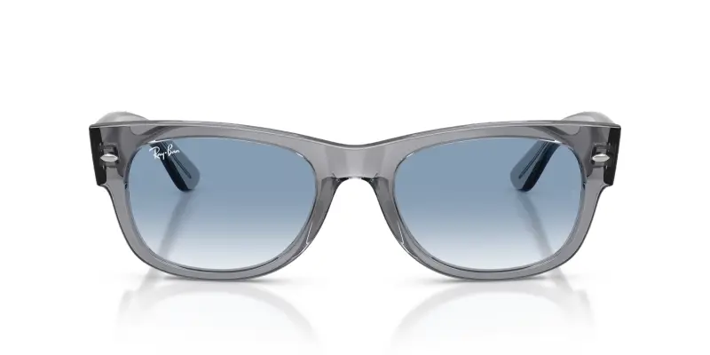 Unisex Ray - Ban RB0832S MEGA WAYFARER II 68463F Occhiali da sole Acetato Grigio Blu Squadrata Normale Sfumato miniatura 3