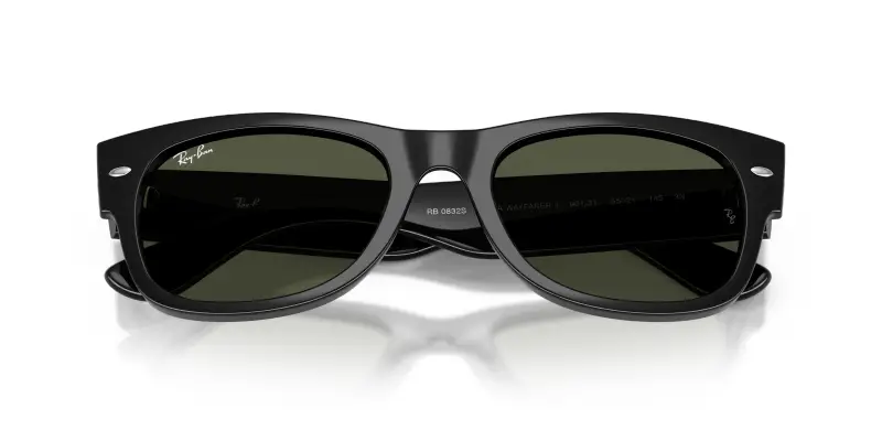 Unisex Ray - Ban RB0832S MEGA WAYFARER II 901/31 Occhiali da sole Acetato Nero Verde Squadrata Normale miniatura 2