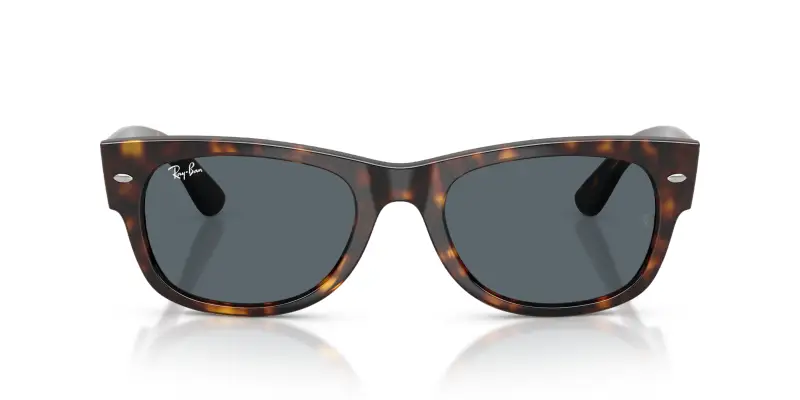 Unisex Ray - Ban RB0832S MEGA WAYFARER II 902/R5 Occhiali da sole Acetato Tartaruga Blu Squadrata Normale miniatura 3
