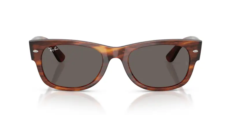 Unisex Ray - Ban RB0832S MEGA WAYFARER II 954/B1 Occhiali da sole Acetato Marrone Grigio Squadrata Normale miniatura 3