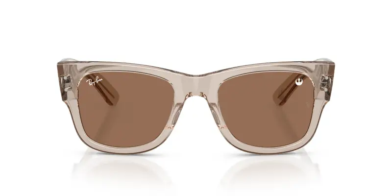 Unisex Ray - Ban RB0840S MEGA WAYFARER 68701A Occhiali da sole Acetato Marrone Marrone Squadrata Normale miniatura 3