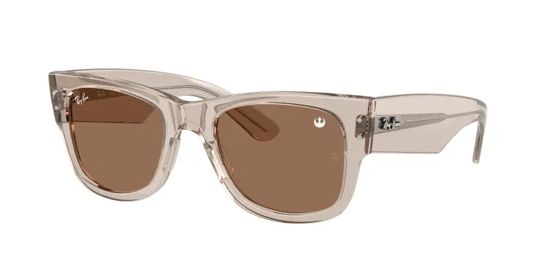 Unisex Ray - Ban RB0840S MEGA WAYFARER 68701A Occhiali da sole Acetato Marrone Marrone Squadrata Normale