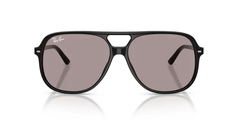 Unisex Ray - Ban RB2198 BILL 901/53 Occhiali da sole Acetato Nero Viola Squadrata Normale miniatura 3