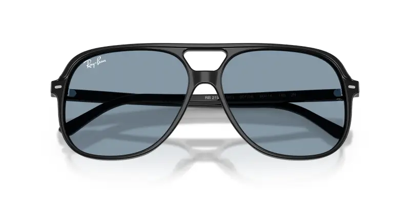 Unisex Ray - Ban RB2198 BILL 901/56 Occhiali da sole Acetato Nero Blu Squadrata Normale miniatura 2