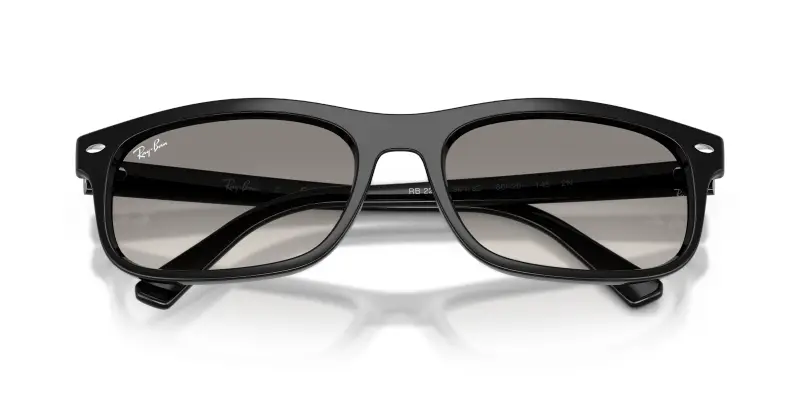 Unisex Ray - Ban RB2224 901/32 Occhiali da sole Acetato Nero Grigio Squadrata Normale Sfumato miniatura 2