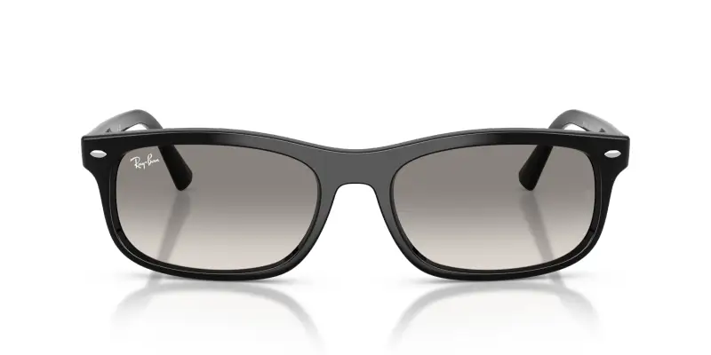 Unisex Ray - Ban RB2224 901/32 Occhiali da sole Acetato Nero Grigio Squadrata Normale Sfumato miniatura 3