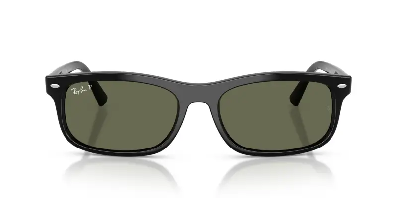 Unisex Ray - Ban RB2224 901/58 Occhiali da sole Acetato Nero Verde Squadrata Polarizzata miniatura 3