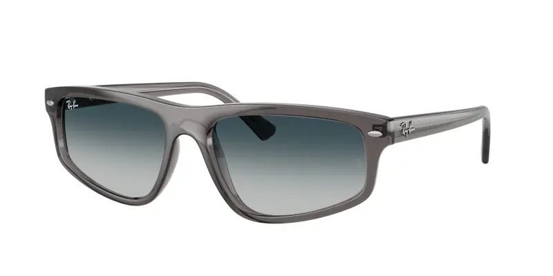 Unisex Ray - Ban RB2225 667532 Occhiali da sole Acetato Grigio Grigio Geometrica Normale Sfumato