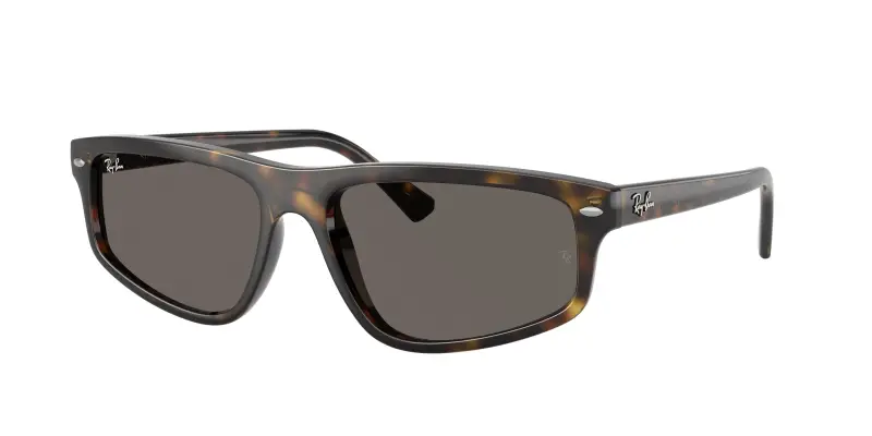 Unisex Ray - Ban RB2225 710/B1 Occhiali da sole Acetato Tartaruga Grigio Geometrica Normale