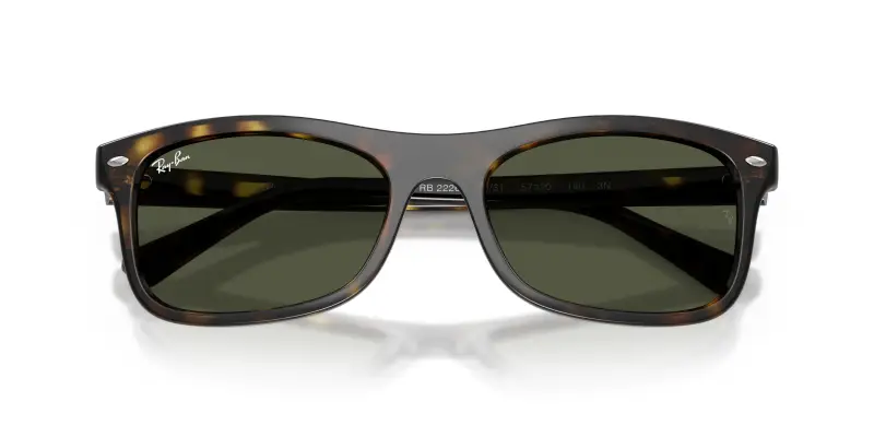 Unisex Ray - Ban RB2226 710/31 Occhiali da sole Acetato Tartaruga Verde Squadrata Normale miniatura 2