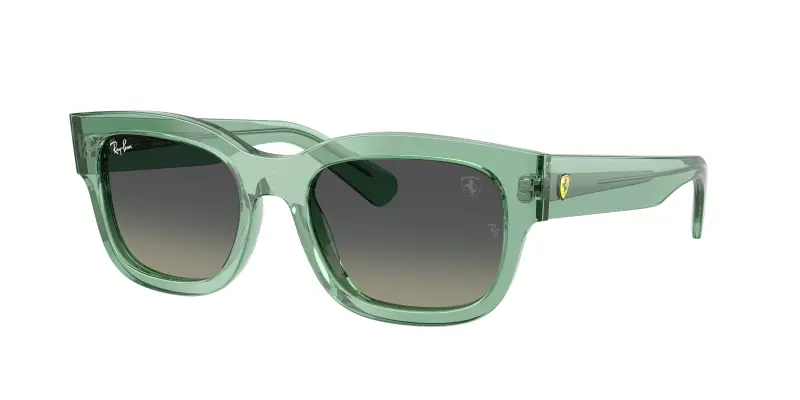 Unisex Ray - Ban RB2228M F70911 Occhiali da sole Acetato Verde Grigio Squadrata Normale Sfumato