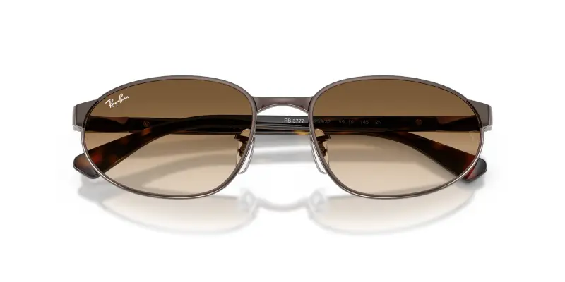 Unisex Ray - Ban RB3777 925932 Occhiali da sole Metallo Bronzo Marrone Geometrica Normale Sfumato miniatura 2