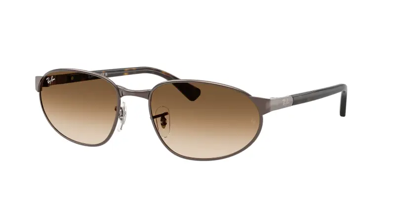 Unisex Ray - Ban RB3777 925932 Occhiali da sole Metallo Bronzo Marrone Geometrica Normale Sfumato