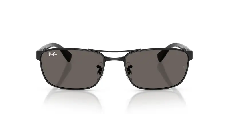 Unisex Ray - Ban RB3778 002/B1 Occhiali da sole Metallo Nero Grigio Geometrica Normale miniatura 3