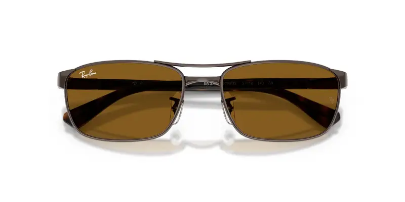 Unisex Ray - Ban RB3778 925933 Occhiali da sole Metallo Bronzo Marrone Geometrica Normale miniatura 2